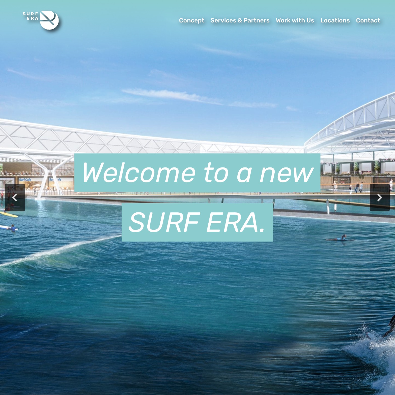 Website for SURF ERA GmbH